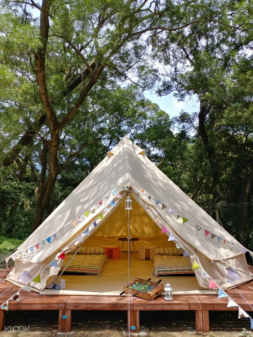 bell tent glamping and kayak experience in sai kung chek keng klook uk