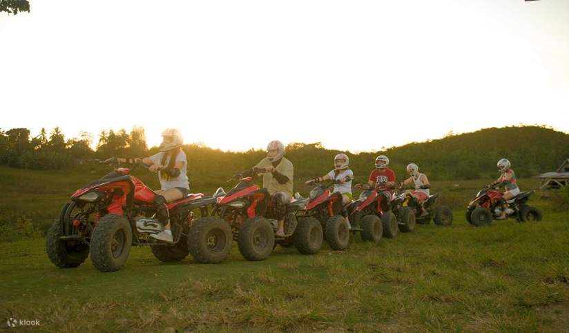 people on ATV at danasan eco adventure park