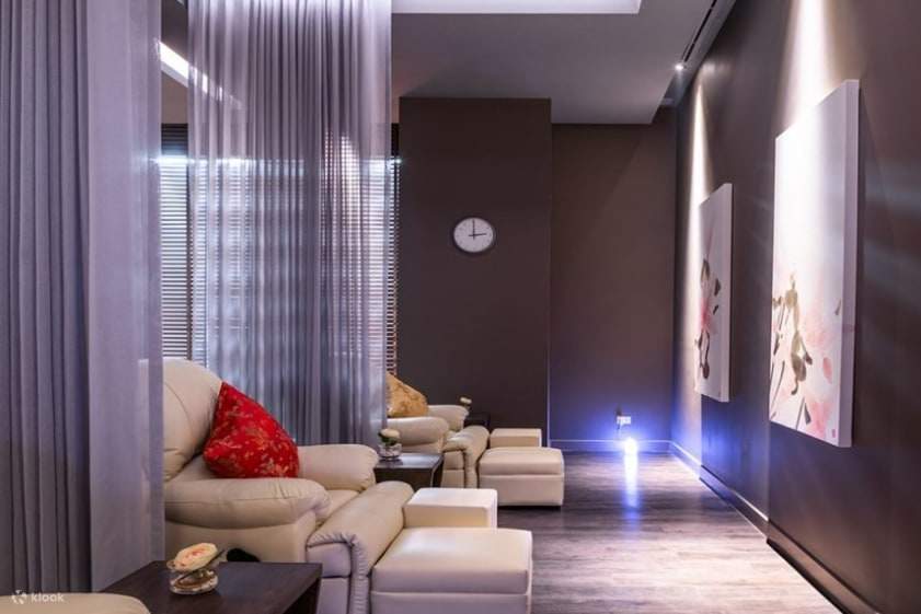 Behandlungsraum für Fußreflexzonenmassage