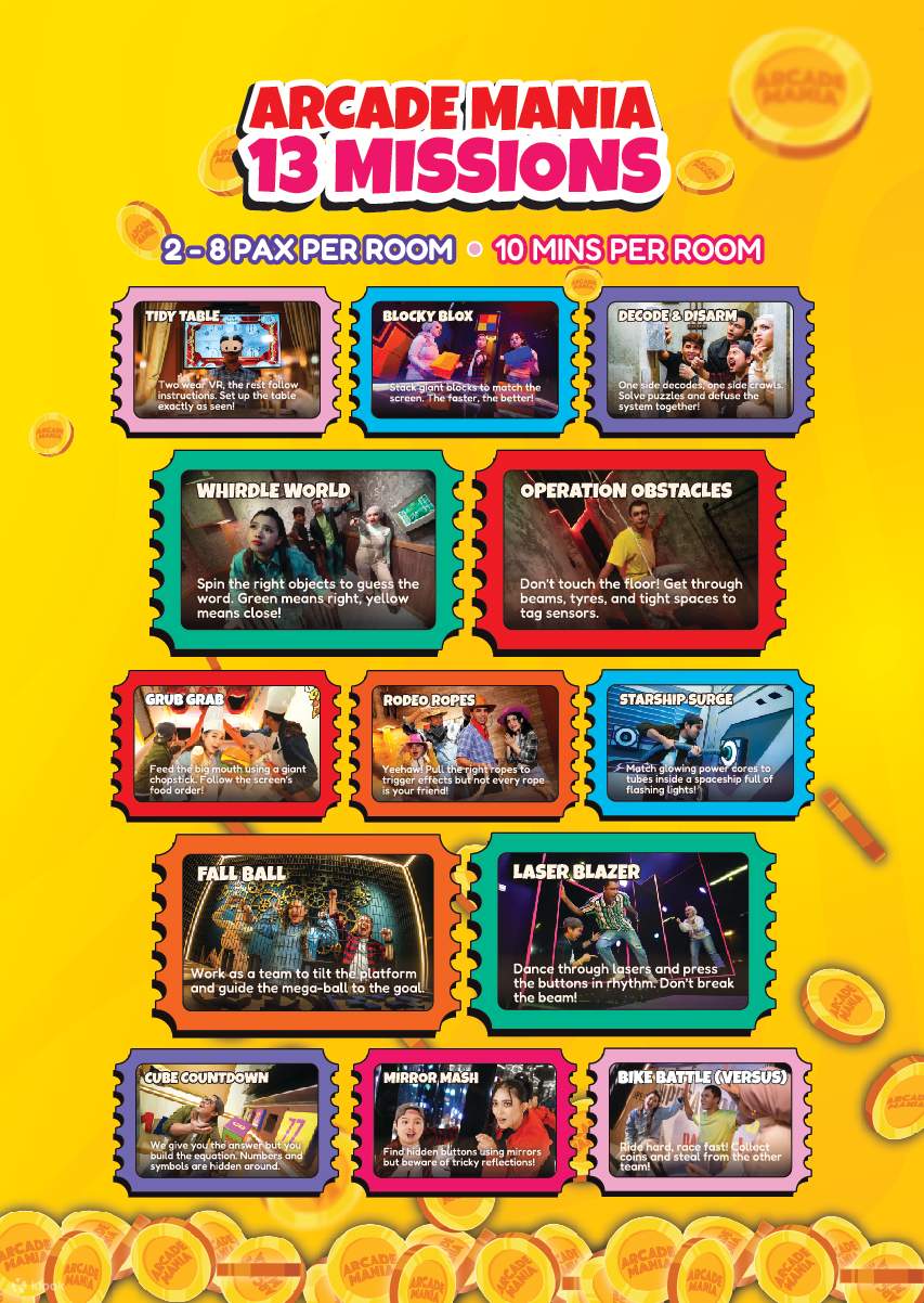 Escape Room estilo Arcade en Sunway Pyramid (Arcade Mania)