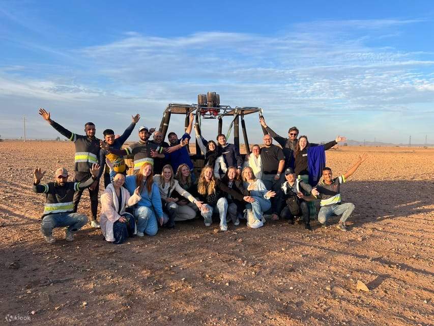 マラケシュ：気球飛行、ベルベル朝食、ラクダ乗り体験