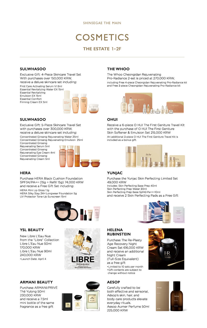 Shinsegae Department Store Benefit Coupon in Myeongdong