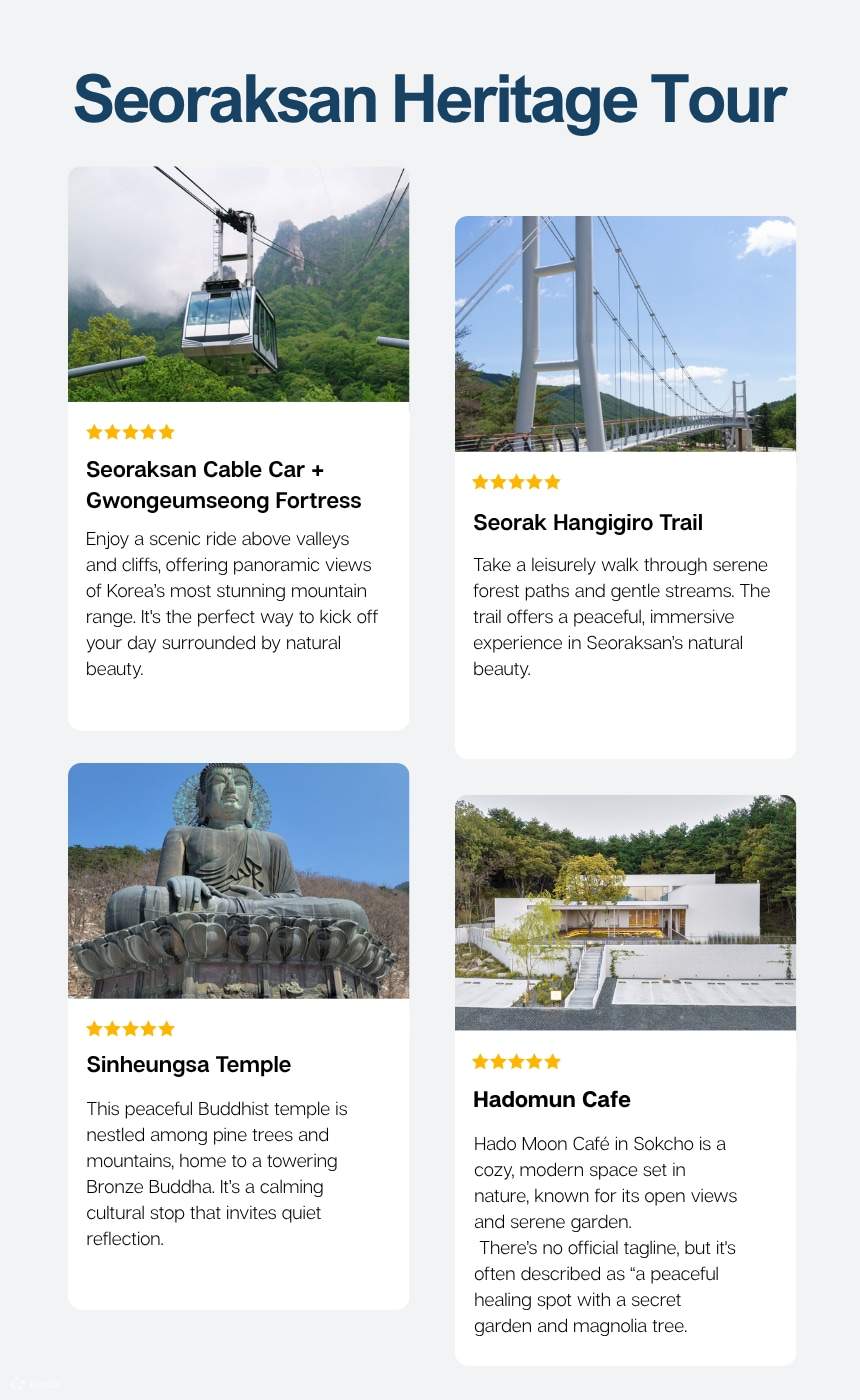 Tour en taxi de 3 horas por Sokcho