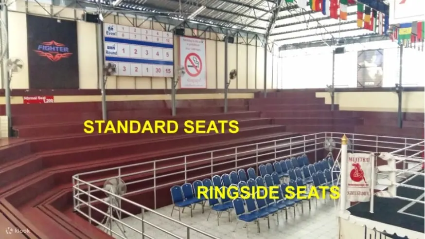 Phetchbuncha Boxing Stadium seating options