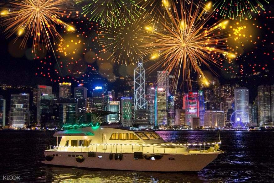 New Year's Eve Dinner Cruise at Victoria Harbour Klook Hong Kong
