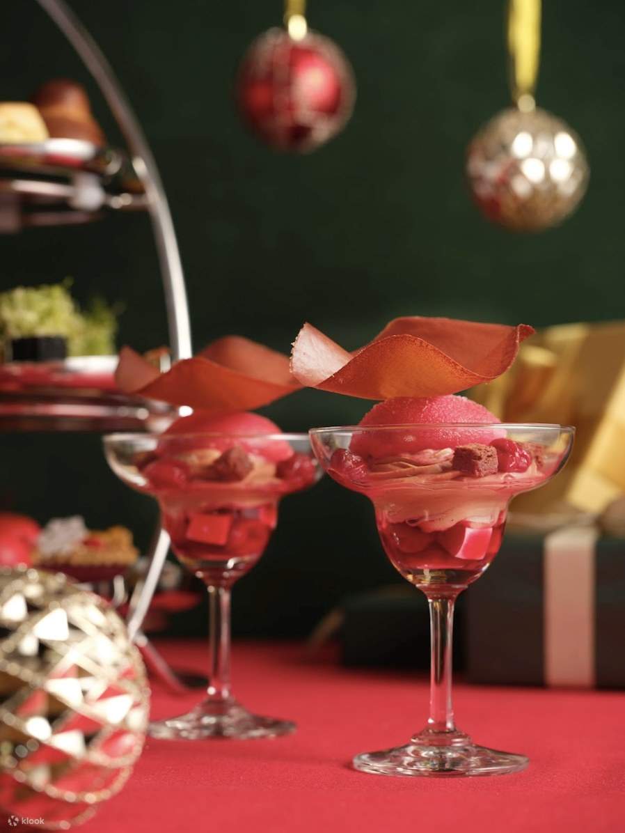 Kerry Hotel Hong Kong 香港嘉里酒店｜Lobby Lounge 大堂茶座｜Hi Tea, Set Champagne Pinggan Meja Makanan Laut Malam Tahun Baru