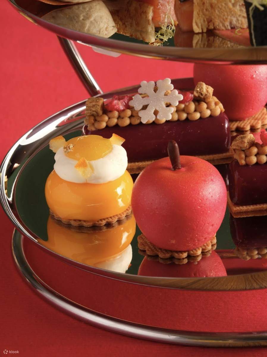 Kerry Hotel Hong Kong 香港嘉里酒店｜Lobby Lounge 大堂茶座｜Hi Tea, Set Champagne Pinggan Meja Makanan Laut Malam Tahun Baru