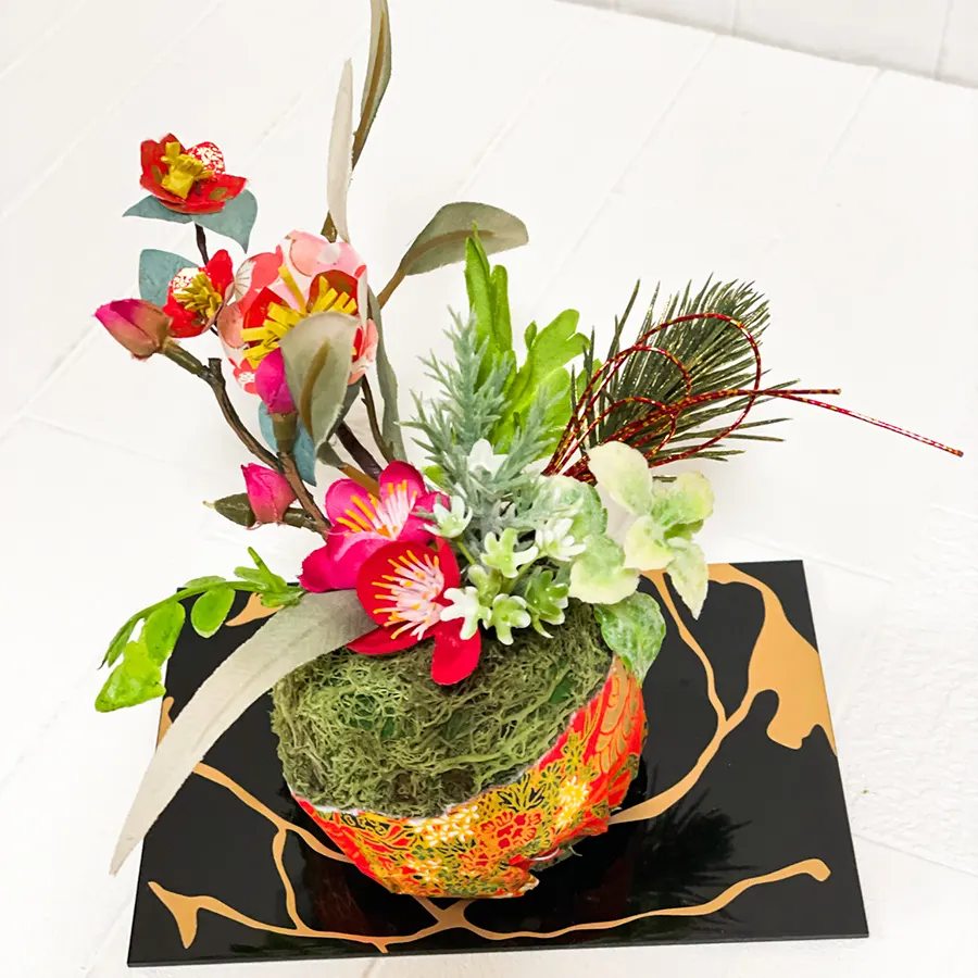 日本文化体验：苔球盆景 - 含金缮盘（京都）