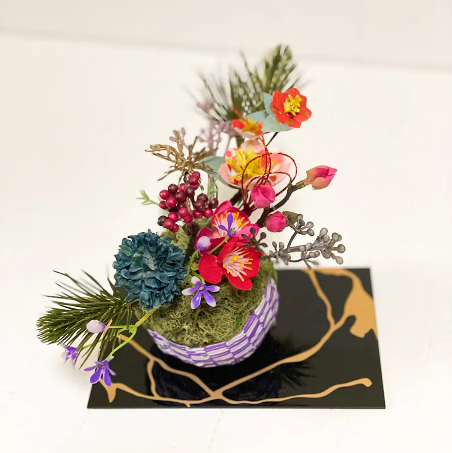 日本文化体验：苔球盆景 - 含金缮盘（京都）