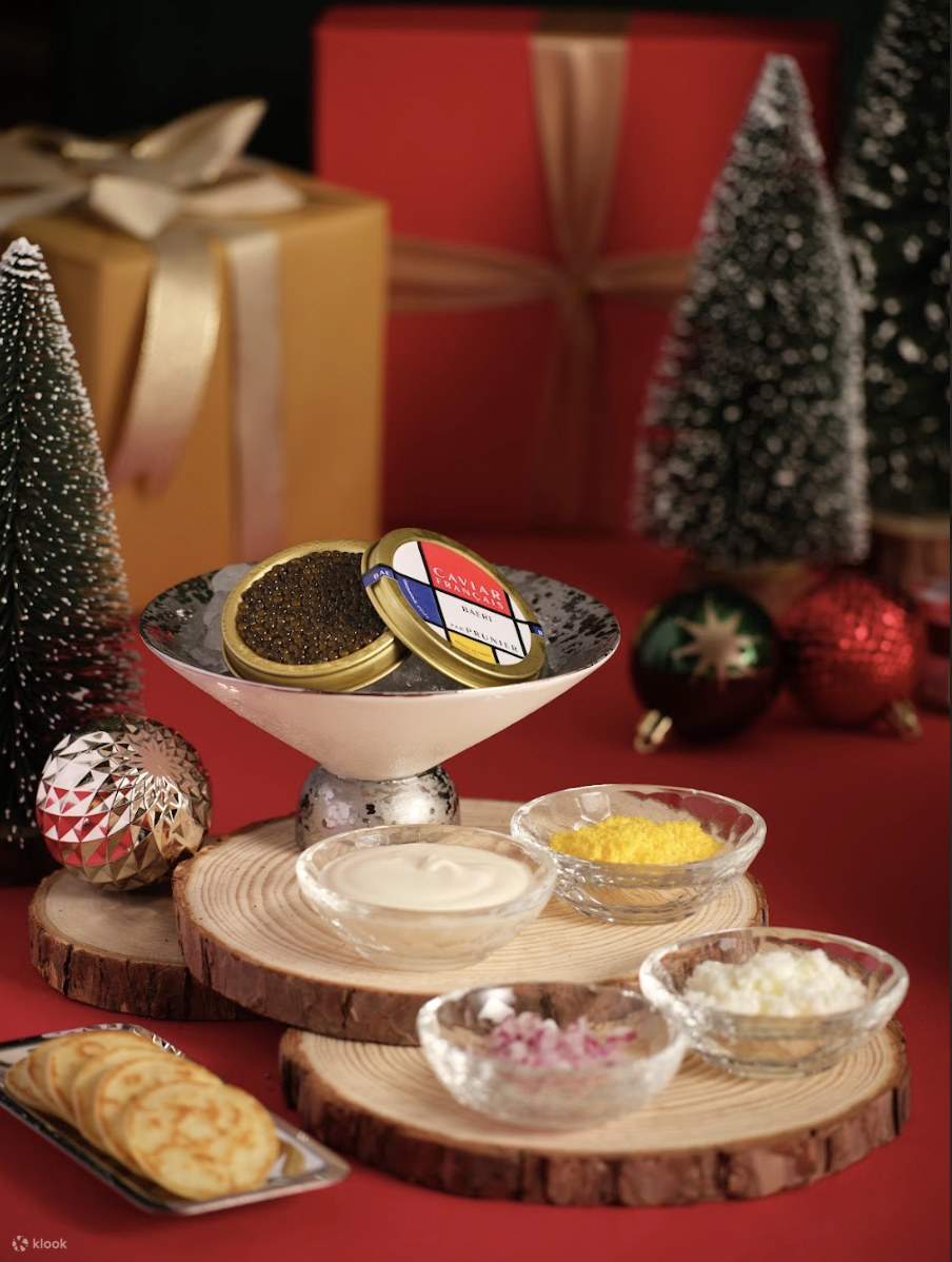 Kerry Hotel Hong Kong 香港嘉里酒店｜Lobby Lounge 大堂茶座｜Hi Tea, Set Champagne Pinggan Meja Makanan Laut Malam Tahun Baru