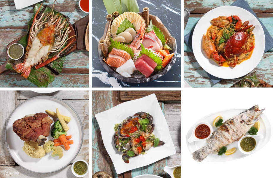 Variety of tasteful menus range from fresh seafood, Thai, Japanese, steaks and more! 