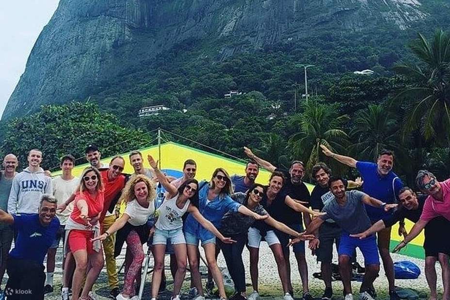 ハンググライダー後の集合写真