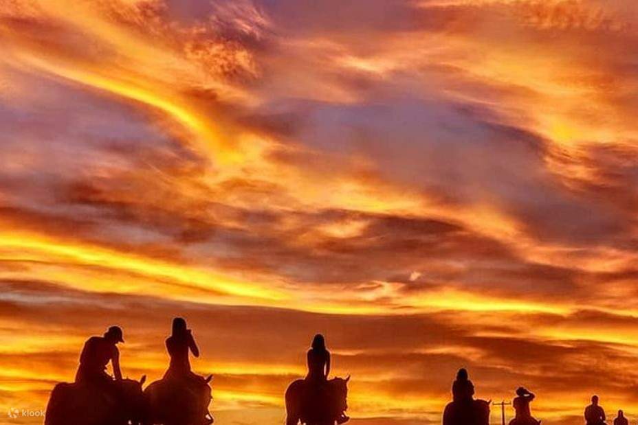 vue sur le coucher de soleil