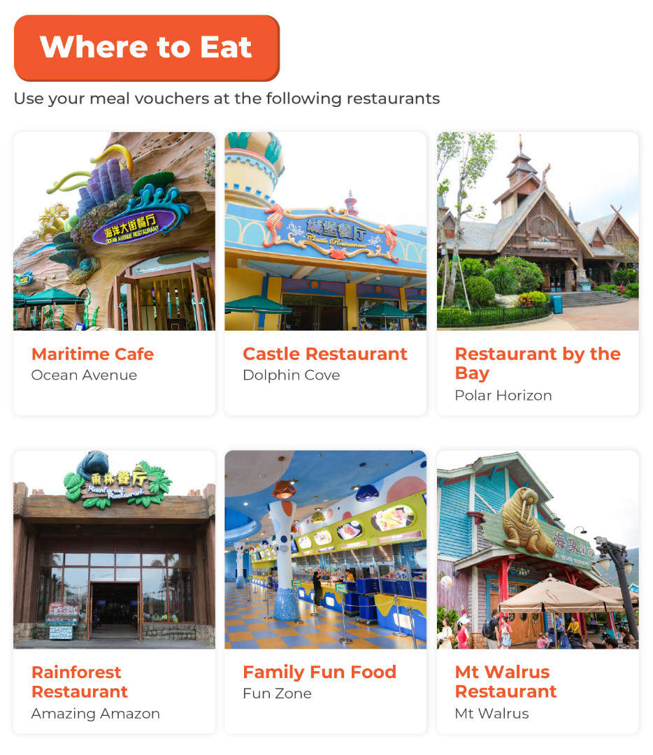 where to eat chimelong ocean kingdom park
