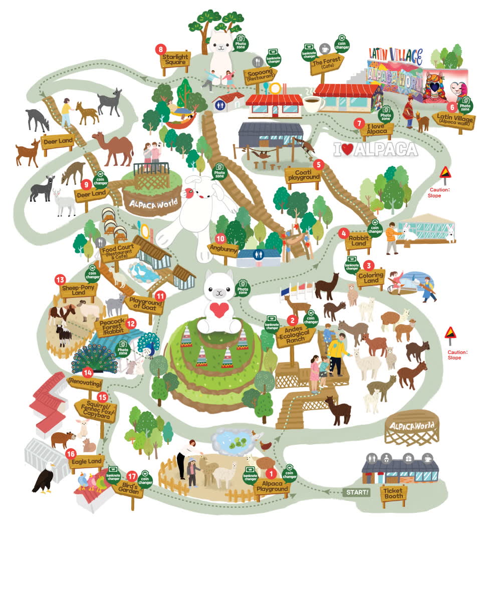 Billet pour Alpaca World à Hongcheon, Gangwon-do