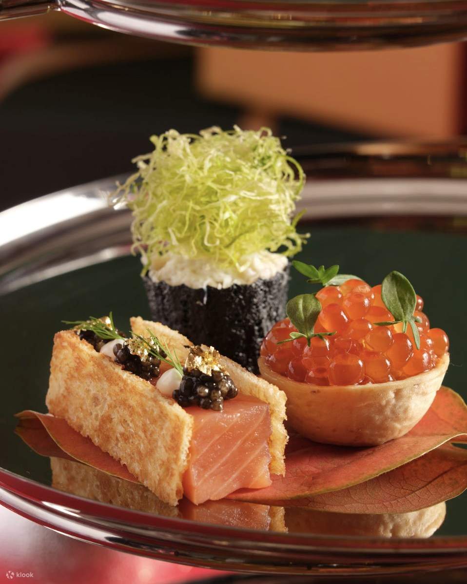 Kerry Hotel Hong Kong 香港嘉里酒店｜Lobby Lounge 大堂茶座｜Hi Tea, Set Champagne Pinggan Meja Makanan Laut Malam Tahun Baru