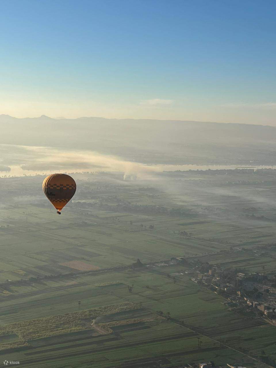 在热气球上俯瞰卢克索古迹