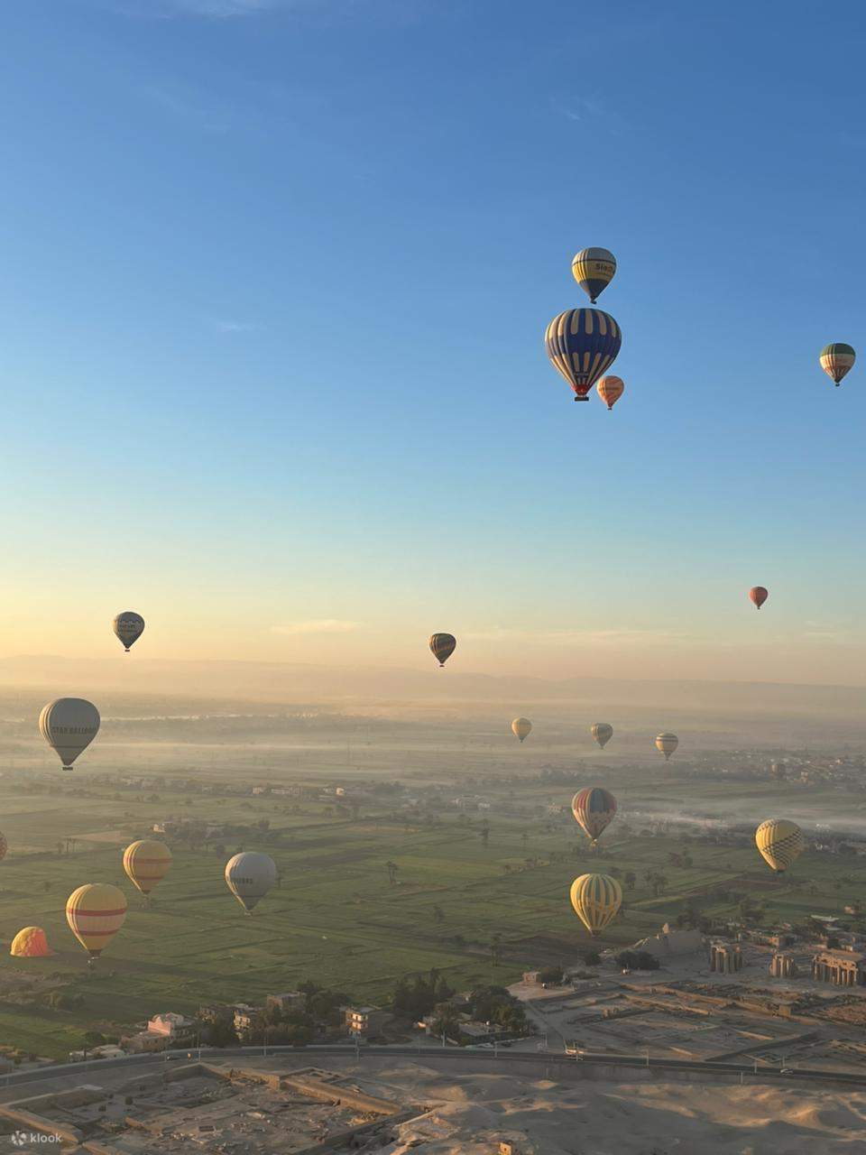 在热气球上俯瞰卢克索古迹