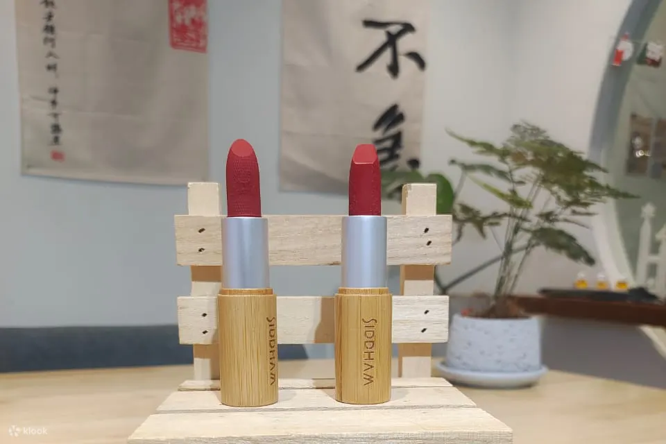 在新山 Siddham Living 参加精油口红制作工坊