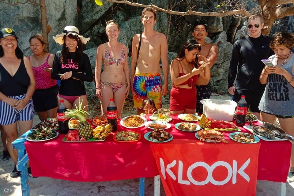 buffet de almuerzo en El Nido