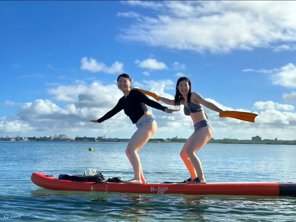 澎湖SUP: 山水沙滩・鱼加猫SUP海上瑜伽 & SUP立式划桨