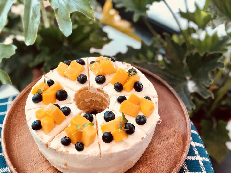 信义区Mucho Happiness咖啡 芒果戚风蛋糕