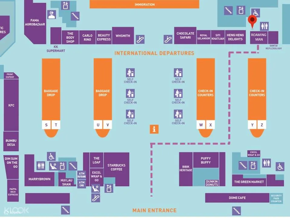 KLIA2 Booth Map
