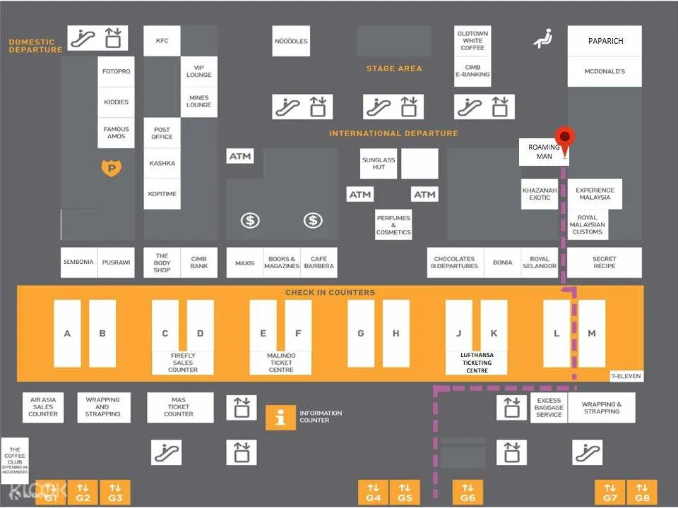 KLIA Booth Map