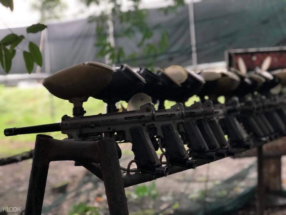 Paintball, Zip Line, Zip Bike & Wall Climbing Experience in Global Gutz