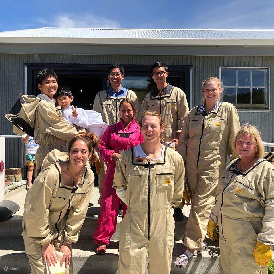 Indossa l'attrezzatura da apicoltore