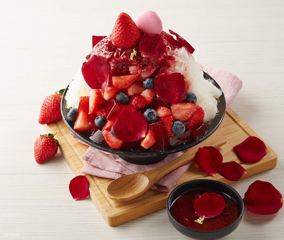 Rose Strawberry Lychee Ice Cream