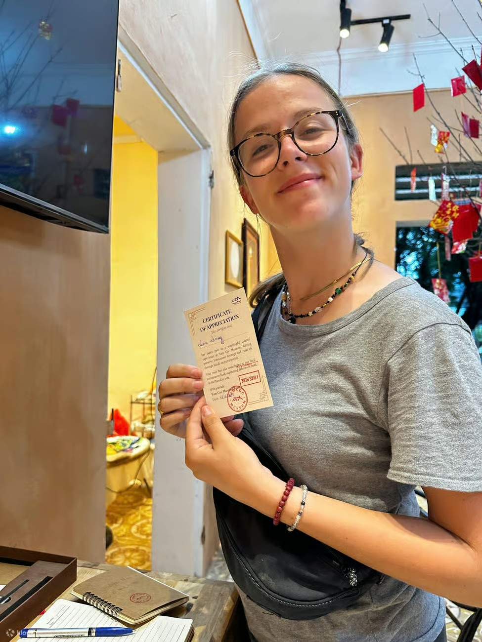 닌빈 탐콕 박물관 쌀 모자이크 워크숍