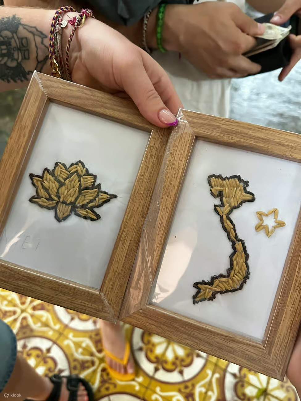 닌빈 탐콕 박물관 쌀 모자이크 워크숍