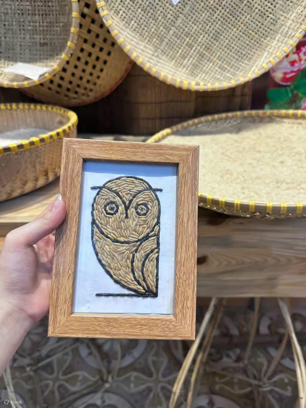 닌빈 탐콕 박물관 쌀 모자이크 워크숍