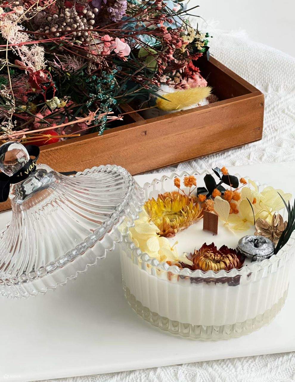 드라이플라워 캔들