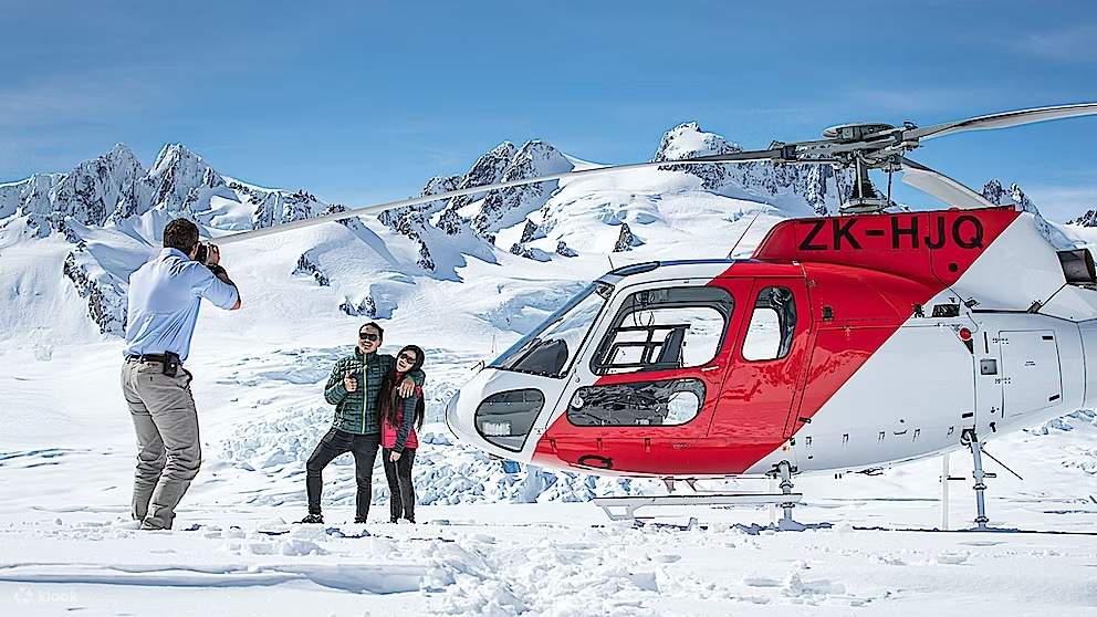 Helicopter Flight with Snow Landing Flight Experience in Franz Josef