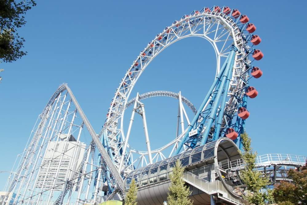 Аттракционы Tokyo Dome City: билет на 5 поездок 