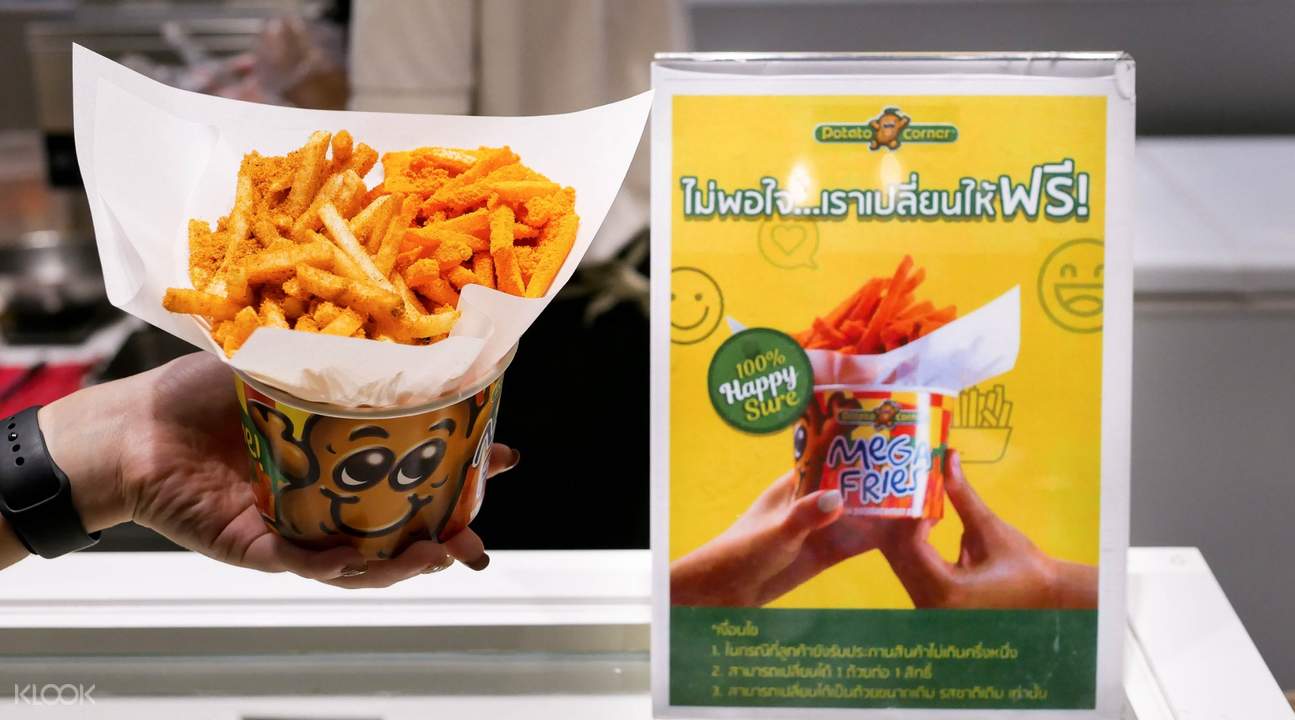 Mega Fries at Potato Corner in Bangkok