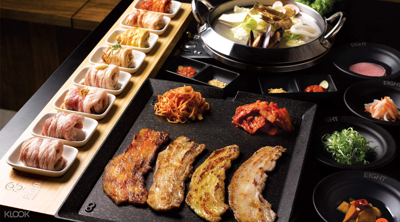 Voucher Tunai 8 Korean BBQ SGD100 di Clarke Quay, Singapura