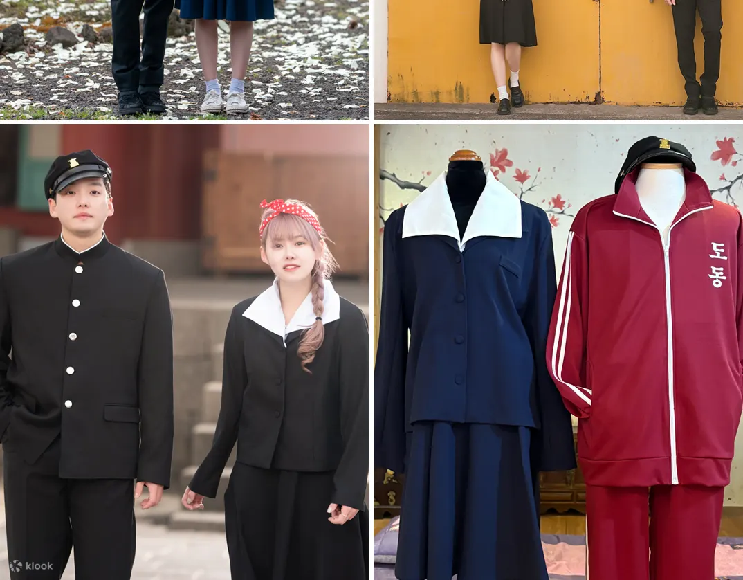 济州韩国文化体验：韩服＆校服租借、韩式美妆体验＆摄影