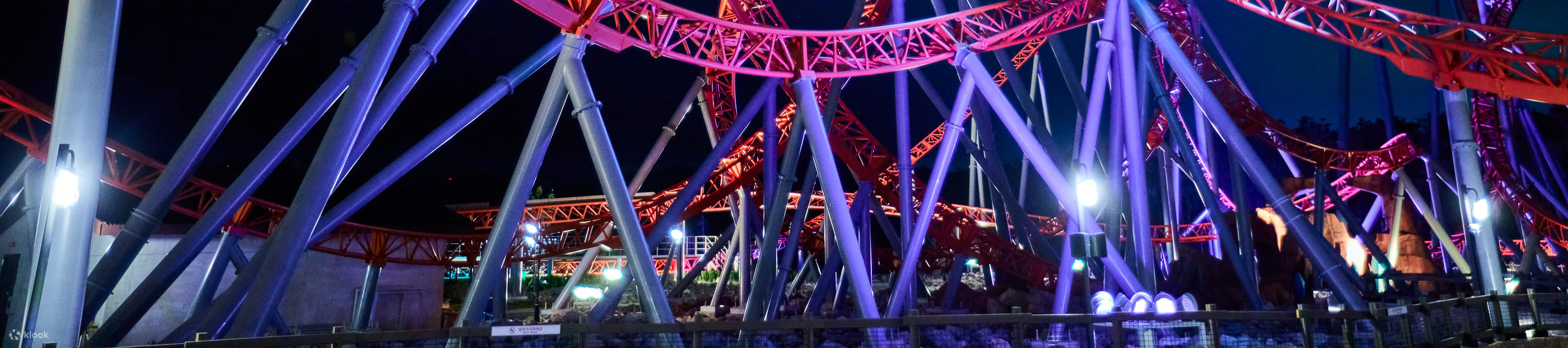 Night view of Roller Coaster