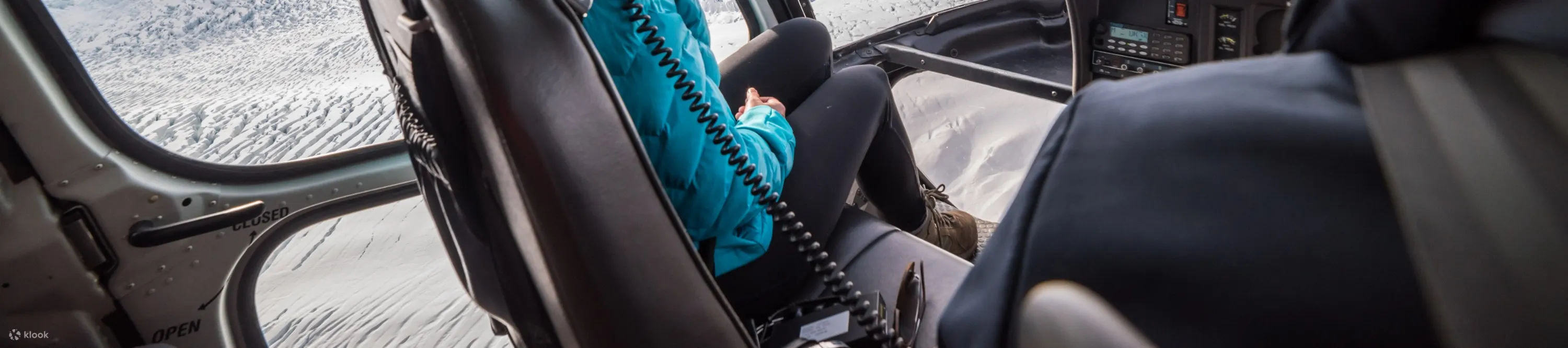sitting in the cockpit