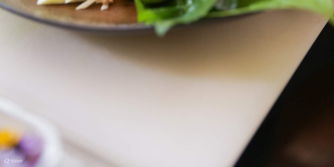 Shrimp paste rice served along with hand crafted greens at Khao Jaan-Prod 