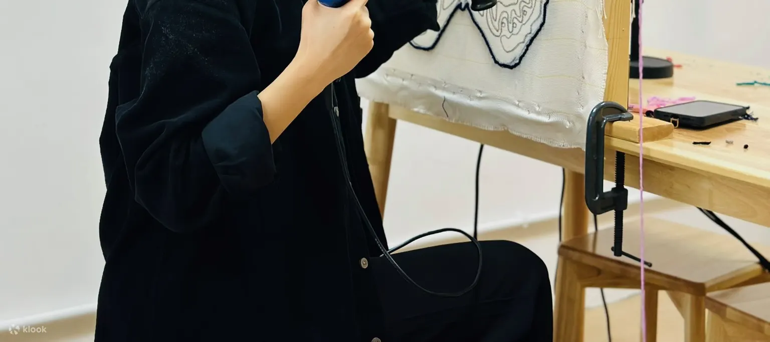 【Klook独家优惠】Hygge Workshop - 无限时手作毛毡工作坊｜毛毡｜镜子｜挂勾｜麻布袋｜超人气木系tufting店｜观塘