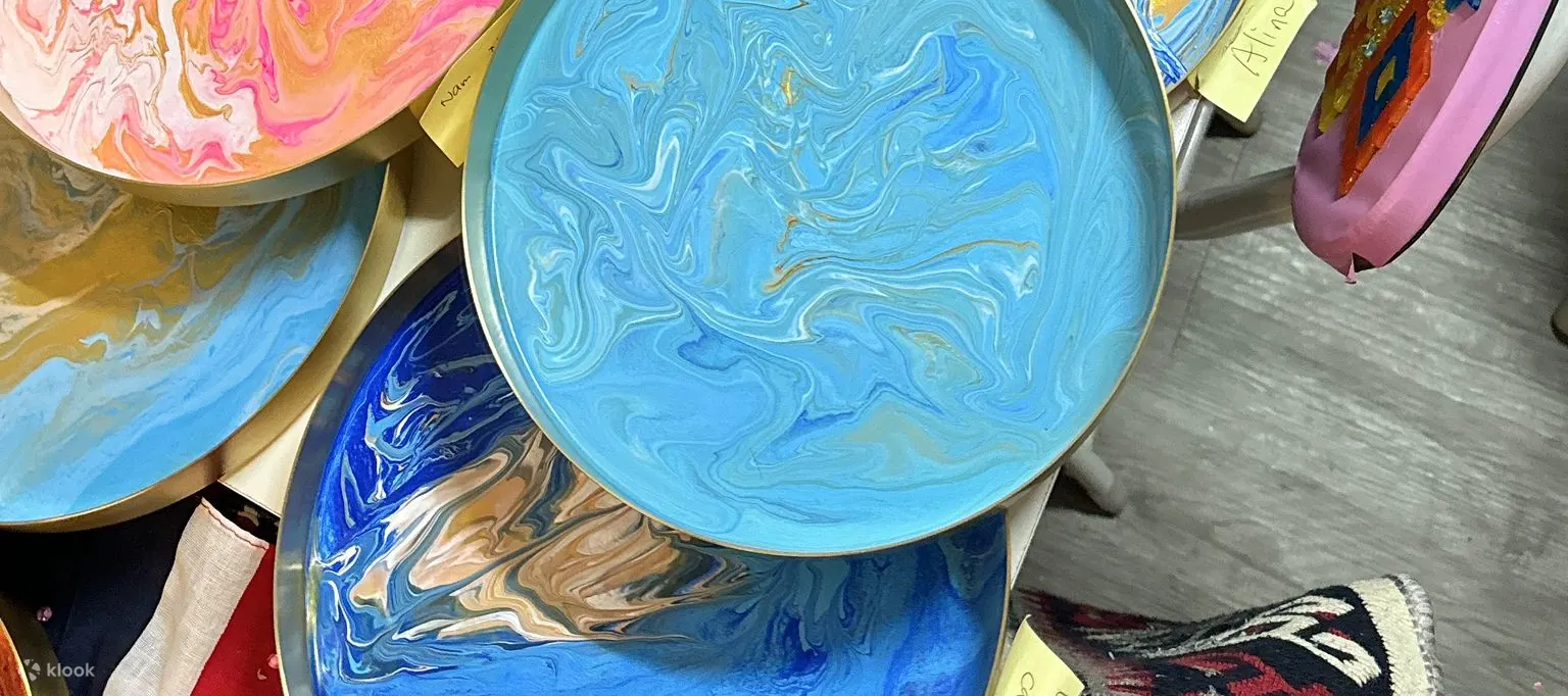 JUST BE流体画｜流体熊｜流体兔仔｜流体时钟｜金盘流体画【  即送小流体熊工作坊】｜香港马湾艺术村