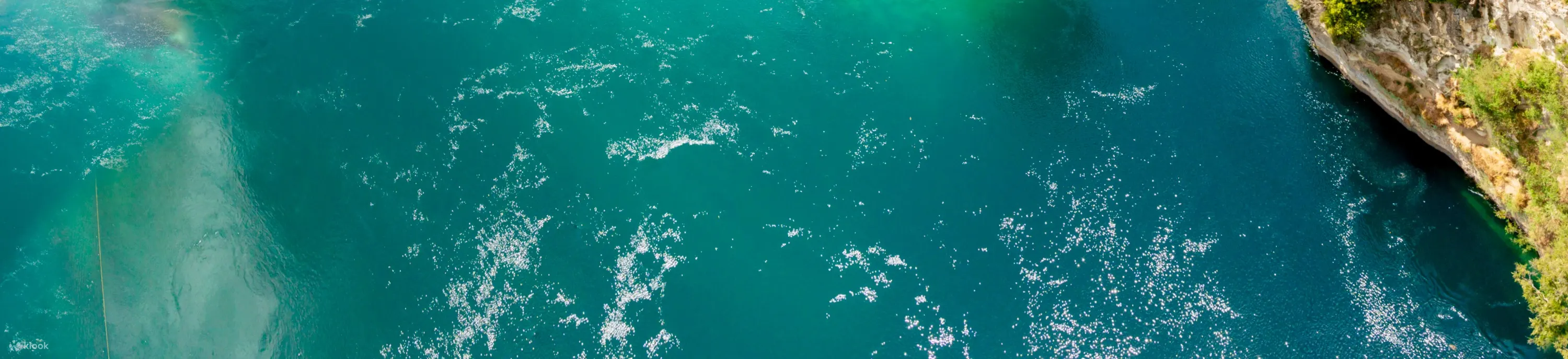 Person jumping out over the waikato river at taupo bungy jump