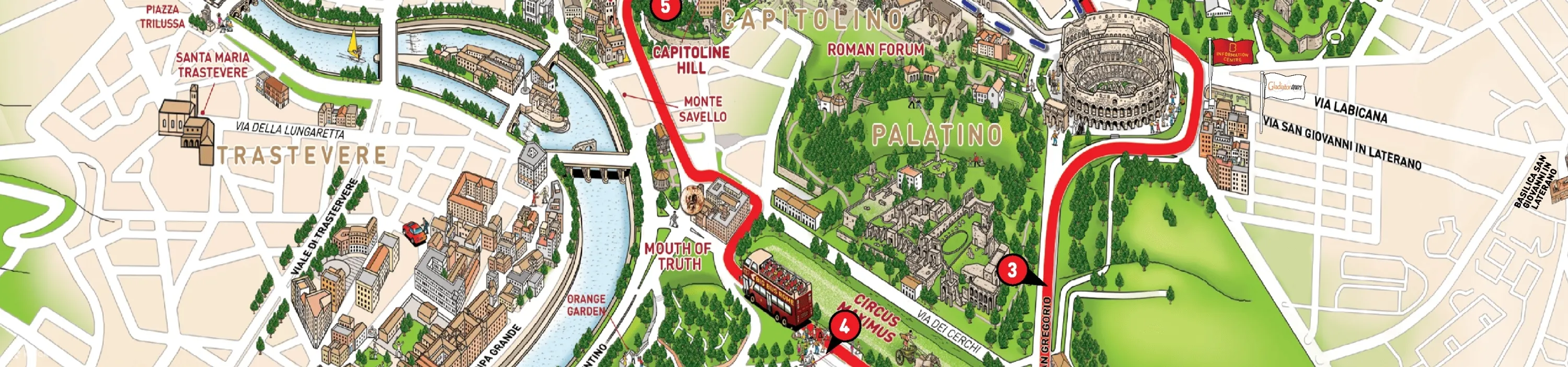 Rome Big Bus Hop-On Hop-Off Tours (Open-Top)