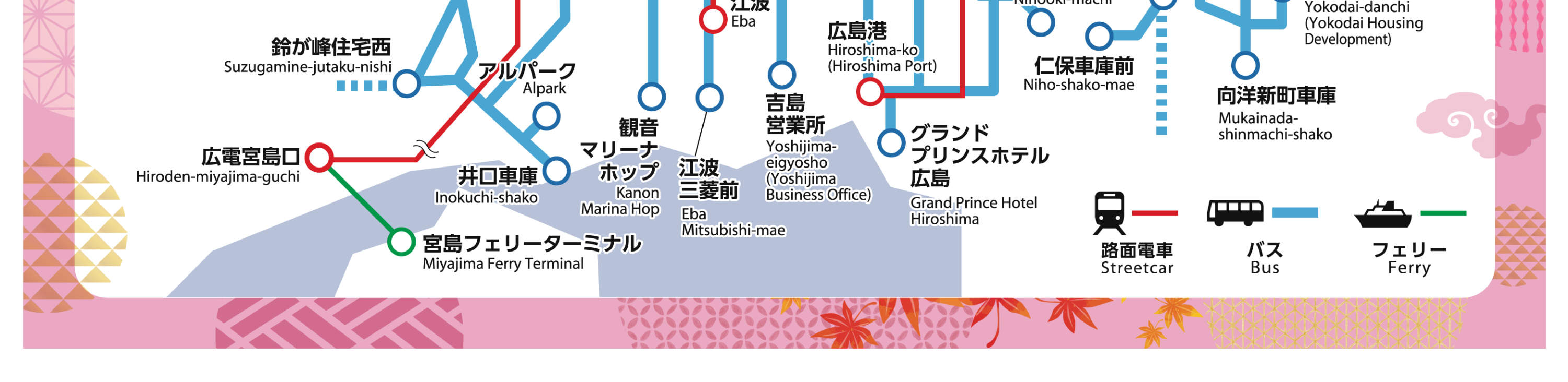 广岛旅游通票路线图