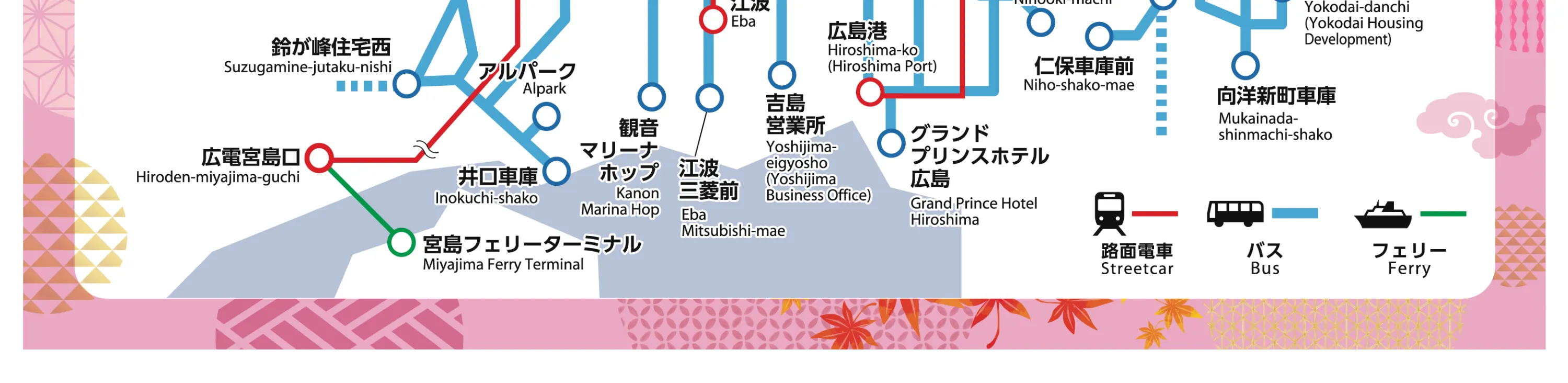 广岛旅游通票路线图