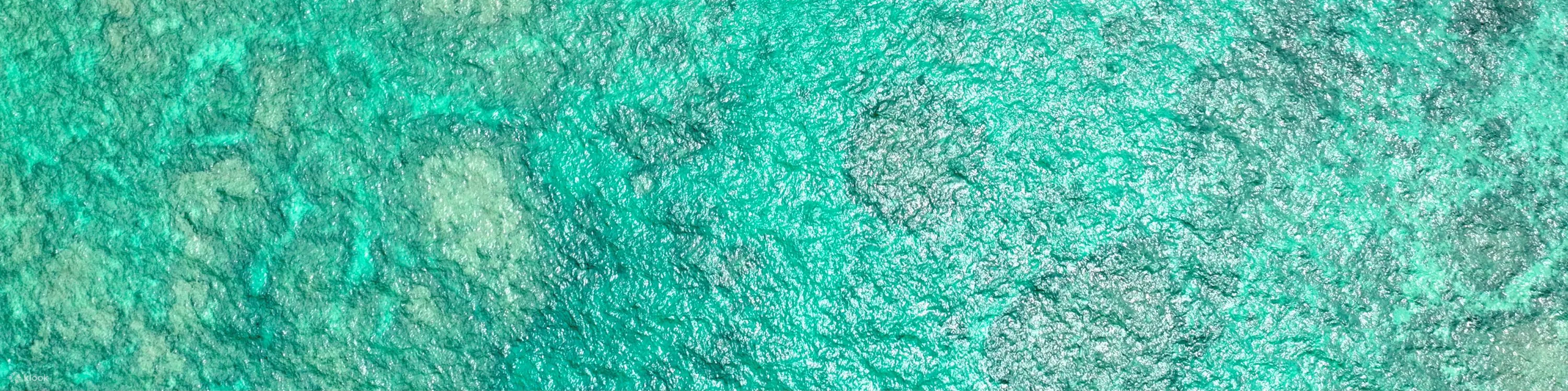 冲绳｜新原海滩海上乐园畅玩3小时｜海上乐园+玻璃船+3项水上活动+浮潜+SUP+独木舟+钓鱼｜含午餐・3岁可参加